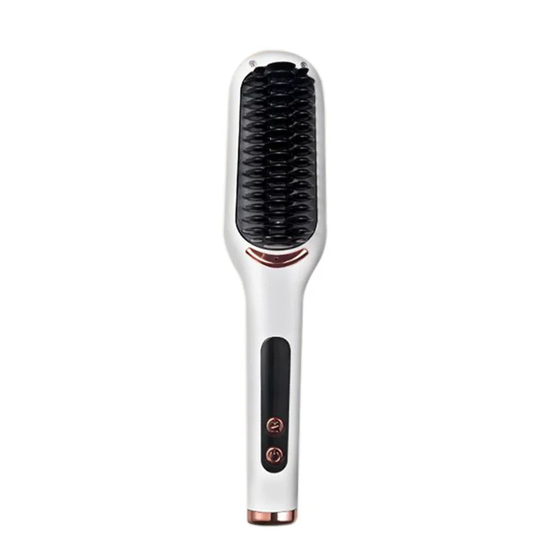Negative Ion Electric Hair Straightening Comb Adjustable Anti-Scald Straightening Curling Dual Use Hair Styling Brush 6