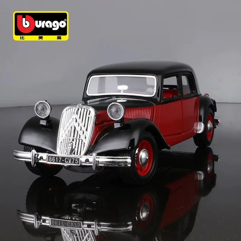 

Bburago 1:24 1938 Citroen 15 CV TA Alloy Sports Car Model Diecast Metal Retro Old Car Vehicle Model Simulation Children Toy Gift