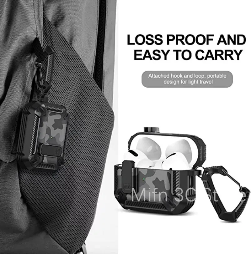 Camouflage AirPods Pro 2 Case with Lock