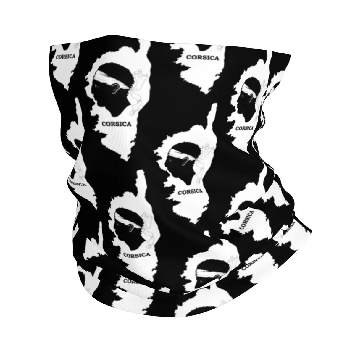 

Бандана на шею с изображением карты Корсики, шарф для лыж и охоты, для мужчин и женщин, французская корсиканская гордость