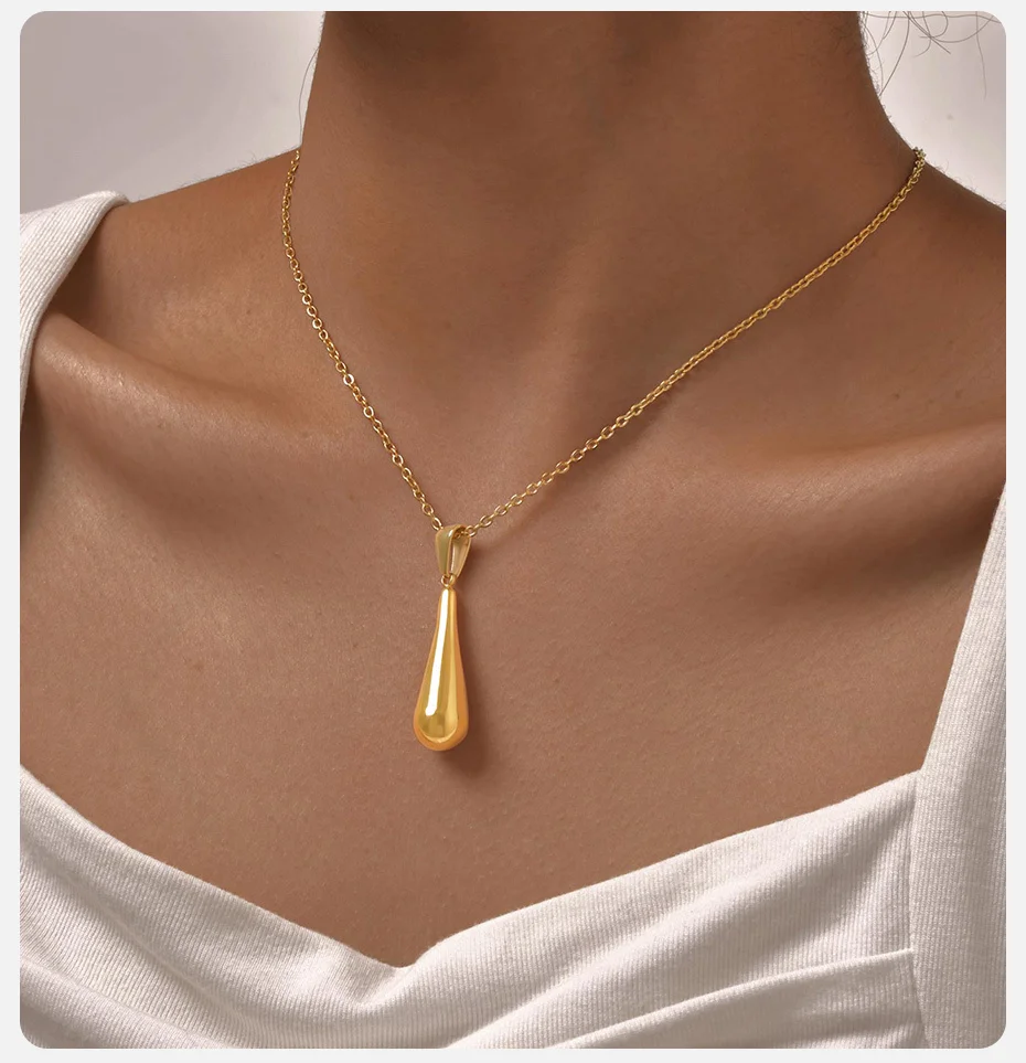Vnox Mode Blume Stern Spirale Anhänger Halskette für Frauen, Edelstahl vergoldet Kragen Halsband, Mädchen Hals Schmuck Geschenke – Detail 4