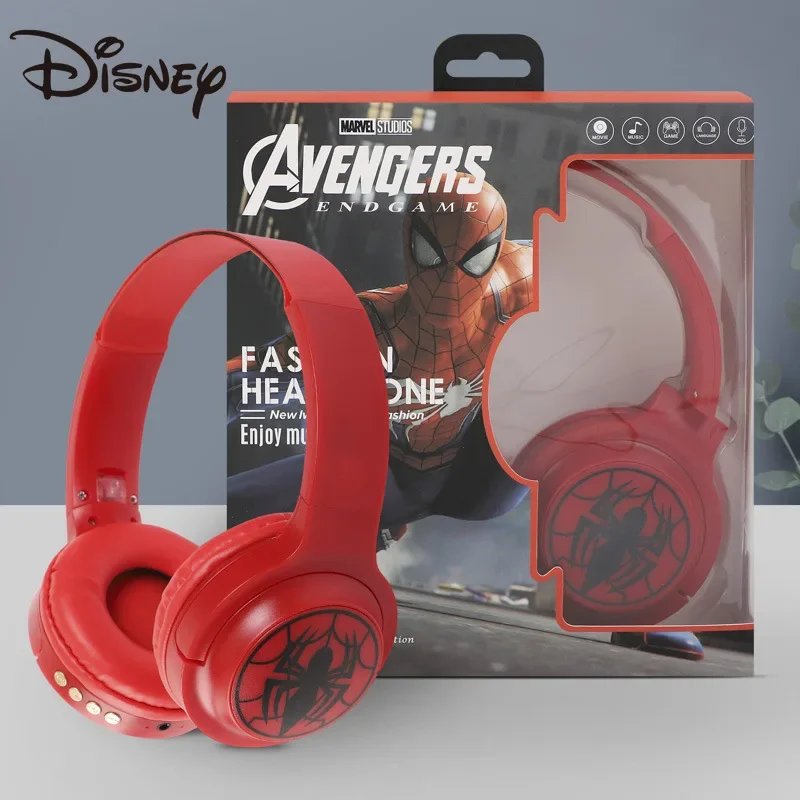 New Marvel Original Headphone 5.0 Stereo Headset Link Computer Spider-Man Captain America Wireless Bluetooth Headset