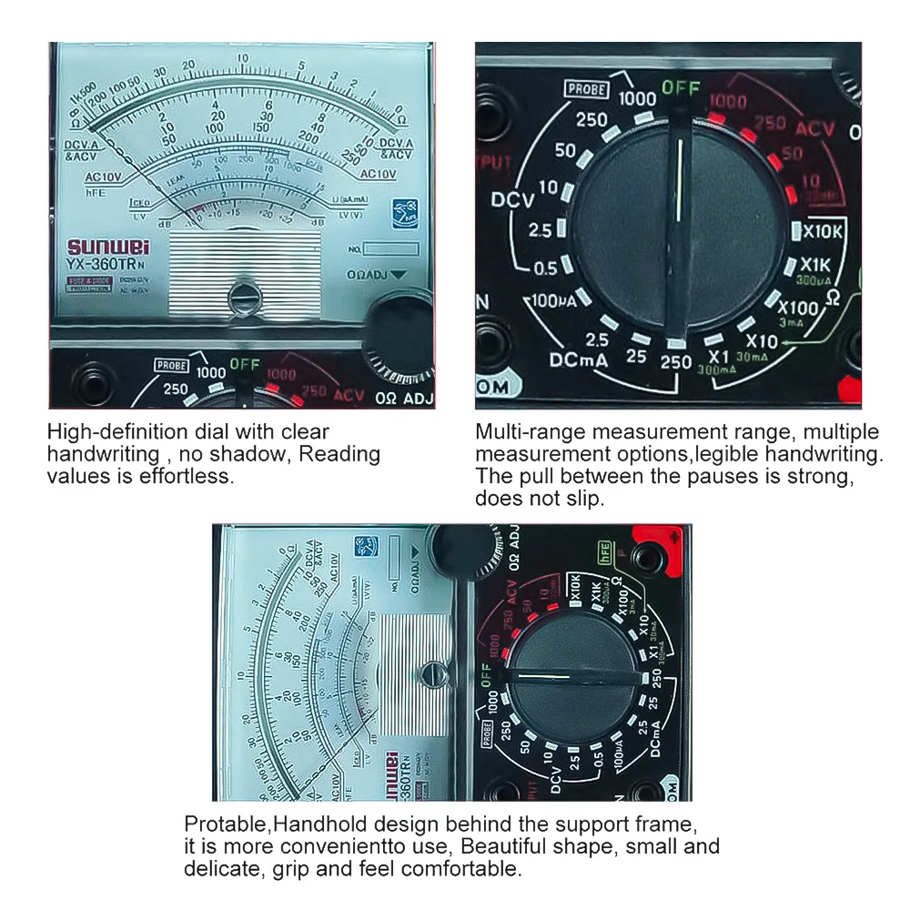 Multimetro Analogico Tascabile - Voltmetro, Amperometro, Ohmmetro Per Misure Elettriche - Foto 4
