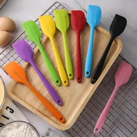 Grattoir de cuisson de crème, spatule antiadhésive en Silicone, mélangeurs de pâtisserie de cuisine, mélangeur de gâteaux à salade, tartes au beurre, outils de cuisine 2 pièces 1