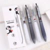 4pcs Black Ink Gel Pen，Penguin Pattern Design with Metal Clip, Smooth Writing, Durable and Comfortable for Office and Study Use 1