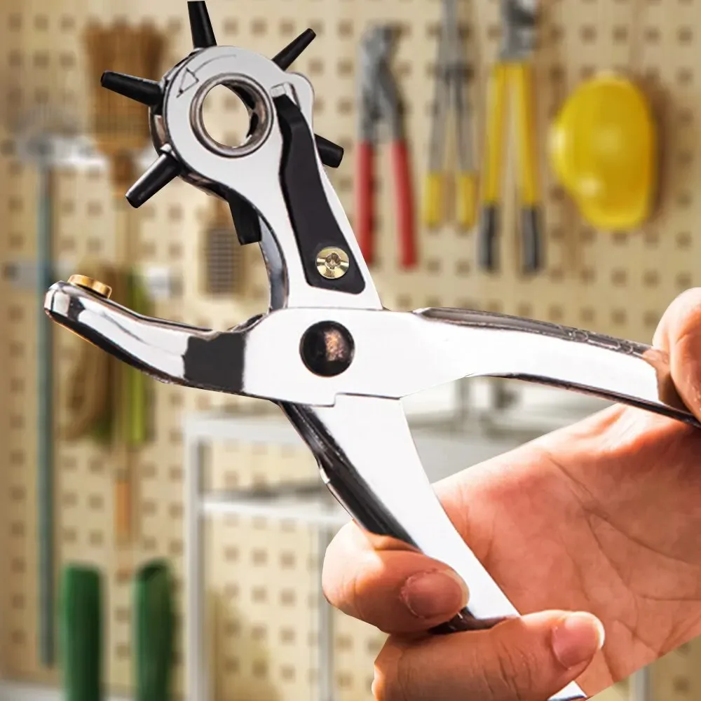 Leather Hole Punch Multifunctional Carbon Steel Belt Puncher Punching Tool Crafts Tool