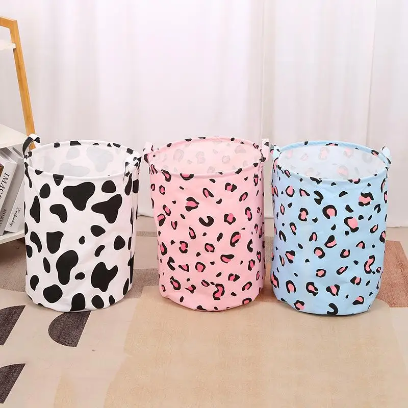 Household Laundry Clothes Basket Portable Bathroom Dirty Clothes Storage Hamper Home Dormitory Sanitary Organizer