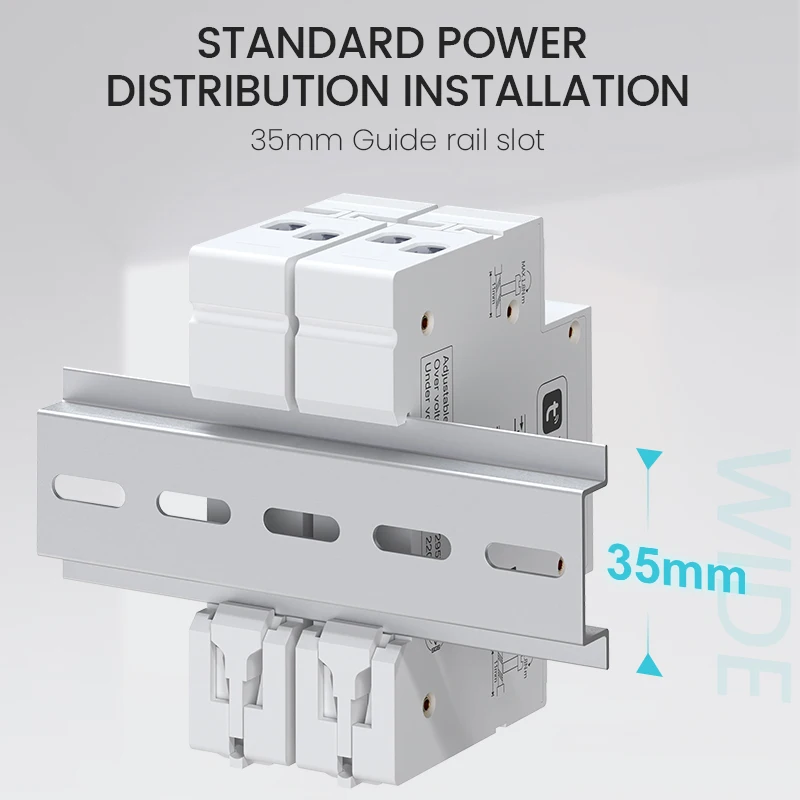 Interruttore Wi-Fi Intelligente Su Guida DIN 63A Per Casa Domotica - Compatibile Con Tuya Smart, Controllo Remoto Da Telefono, 1P+N 90-240V