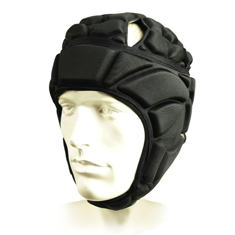 Rugby Helmet Head Guard Football Goalkeeper Head Protector Cap EVA Shockproof Headgear Soccer Goalie Headguard Hats Adult Kids