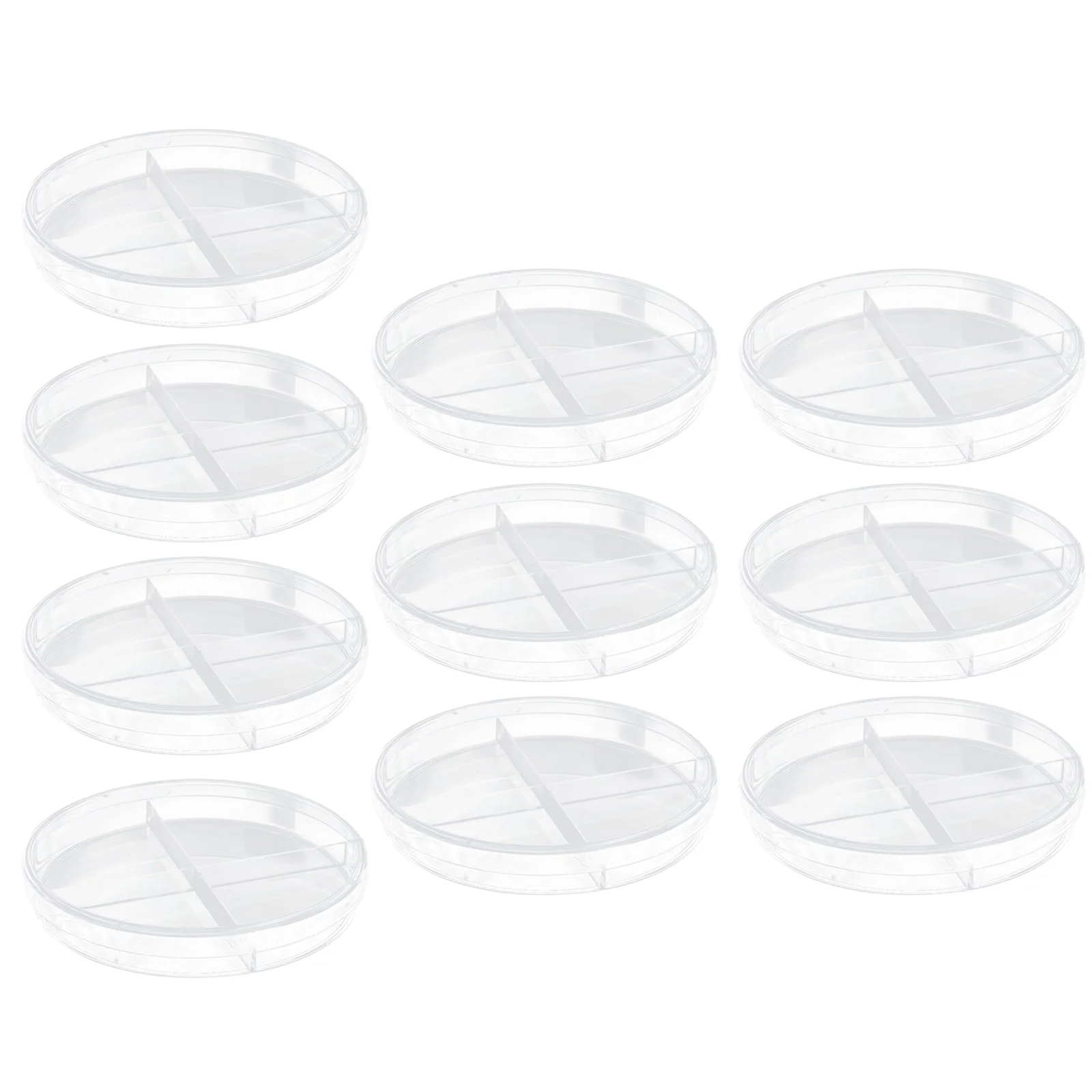 10Pcs 9cm Plastic Cell Culture Dish Clear Petri Scientific Teaching Aid School Glass Cell-Culture Laboratory Chemistry Equipment petri dishes