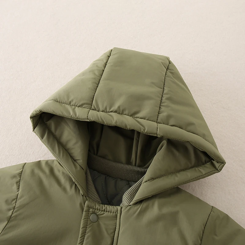 Description Picture 4 of itemAutumn Winter Baby Clothes Outdoor Jackets 0-2Y Infant Boys Warm Windproof Romper Toddler Girls Hooded Jumpsuit Newborn Outwear