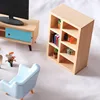 Dolls Furniture Mini Wooden Bookshelf Cabinet Rack Model for Barbie Doll 1:12 Miniature Dollhouse Decor Accessories Kids Toys 6