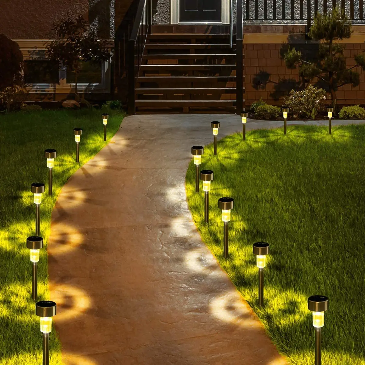 

2/4/10/30 Pcs LED Outdoor Solar Lights Garden Lamp Solar Waterproof Landscape Path Yard Backyard Lawn Patio Decorative