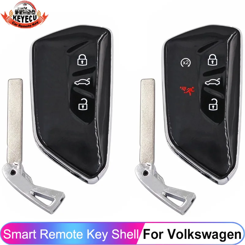 

Replacement Remote Key Shell Case Fob 3 / 5 Button For VW Golf MK8 ID3 ID4 Polo Tiguan Skoda Superb Octavia SEAT Leon Ibiza MQB