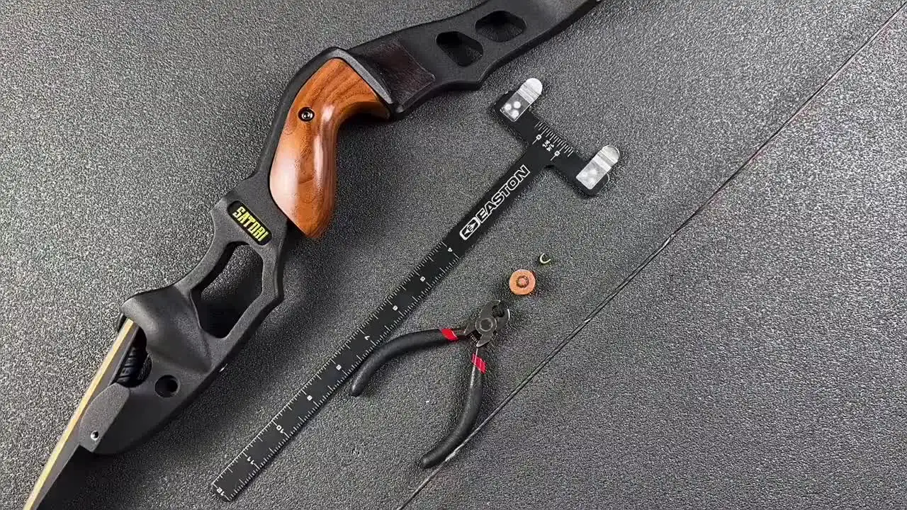 Kit Corda Per Arco Compound – 4 Punti Walka In Acciaio + Pinze, Fibbia In Ottone, Clip (uni-yxy07)