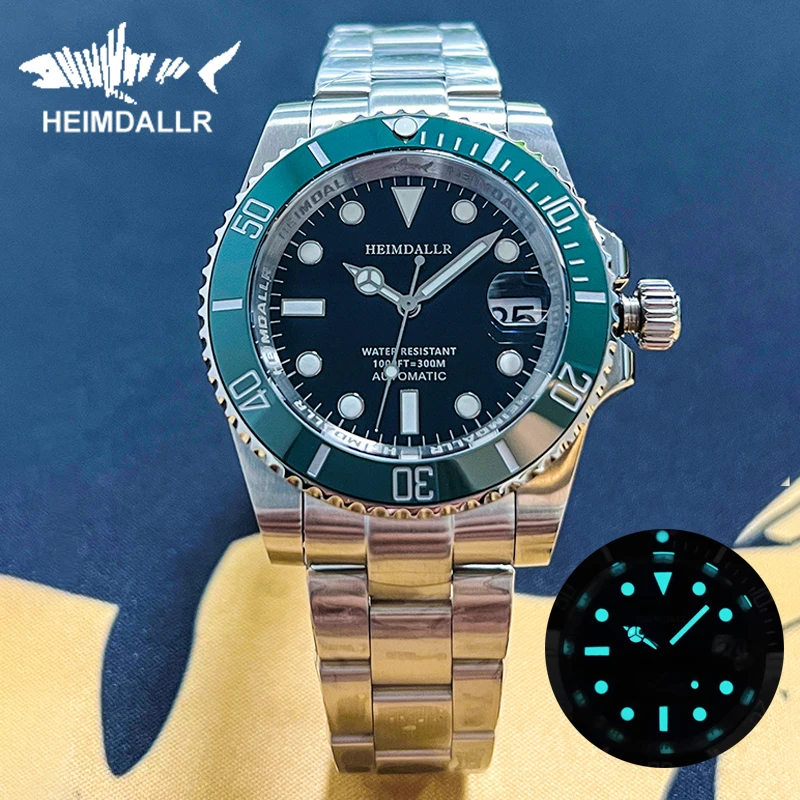 

HEIMDALLR Sharkey NH35 Men's Automatic Watches Diver Watch 300m Waterproof Mechanical Watches With Calendar 3C Luminous Dial