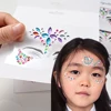 5Pc Diamond Face Stickers For Child Mixed Style Colorful Glitter Crystal Face Decal 3D Self-Adhesive Face Rhinestones Small Size 6
