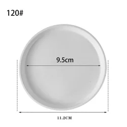 10-Pack Round Plastic Plant Saucer Trays for Indoor and Outdoor Use (H120 white)