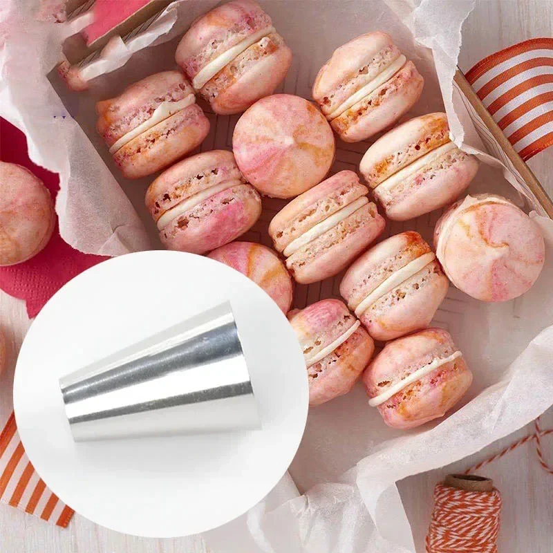 Round Mouth Pastry Nozzles Stainless Steel Cake Cupcake Tool For