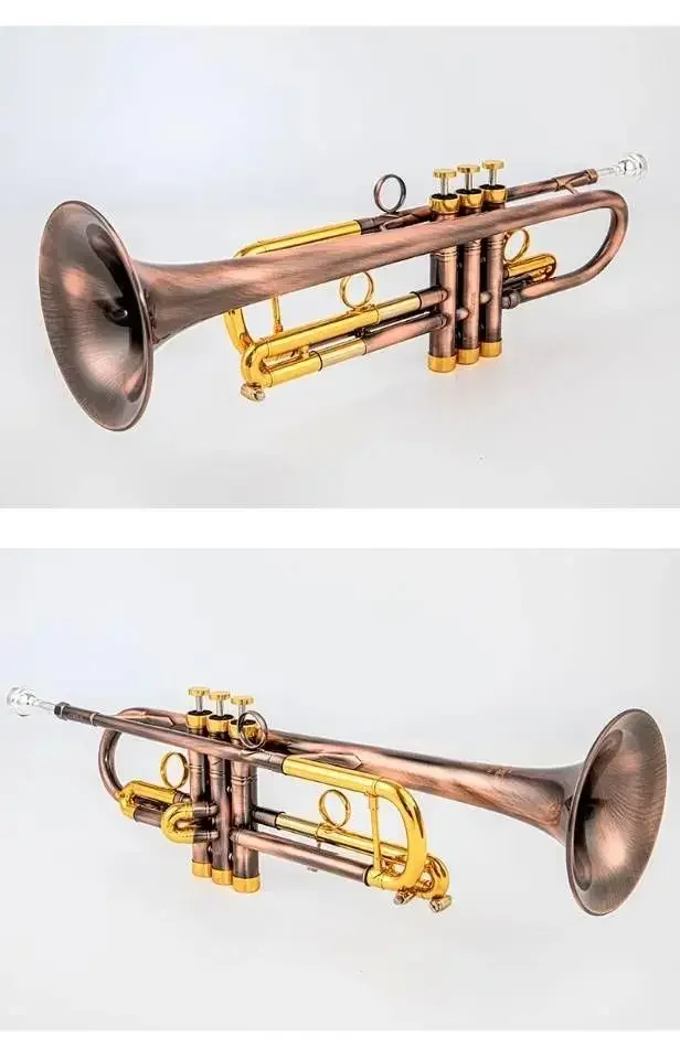 USA high quality Trumpet Model 43 B tune Gold copper LT180S-43 Trumpete trompete with Original Case