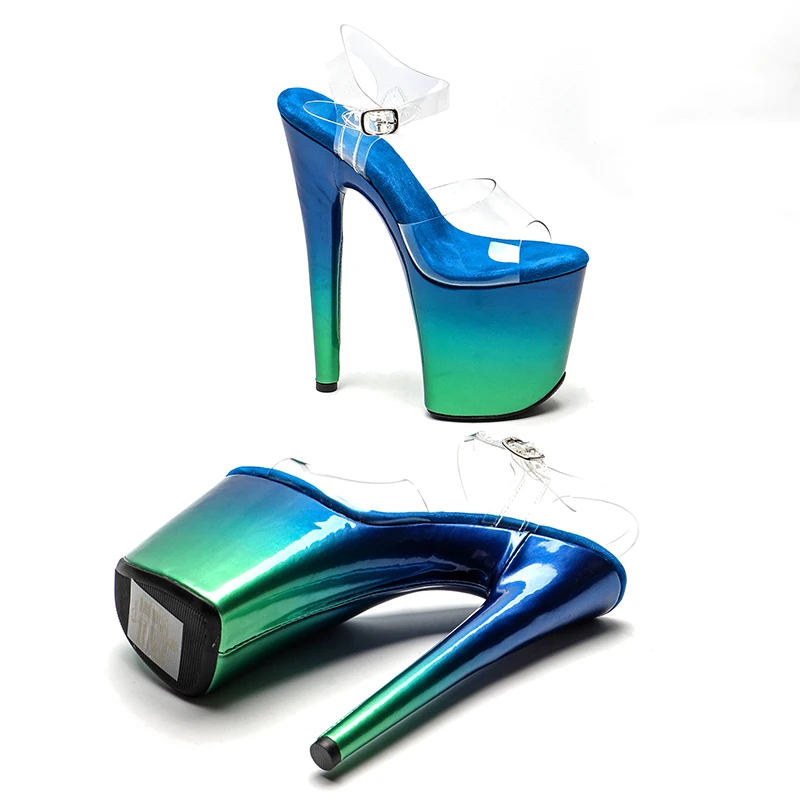 Leecabe 8Inch/20cm Women's Platform party High Heels Shoes Pole Dancing Shoes