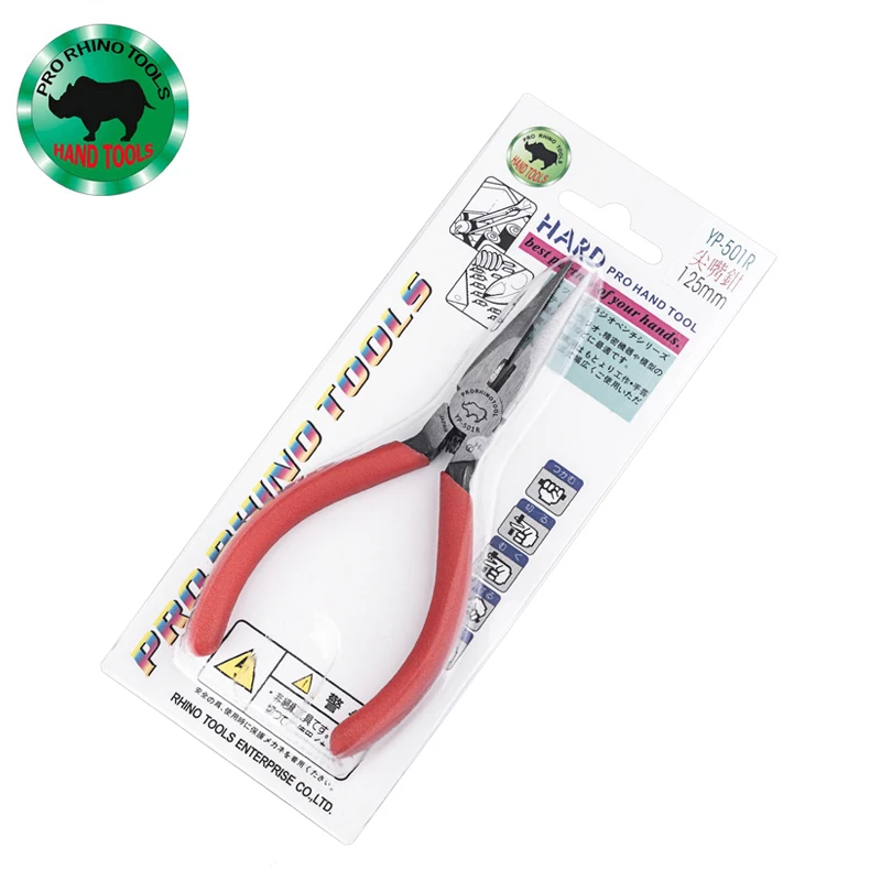 Japan RHINO Multi-Function With Teeth 5 Inch Sharp Nose Cutting Pliers Cutting Line Fishing YP-501R Mini Electronic Pliers 6
