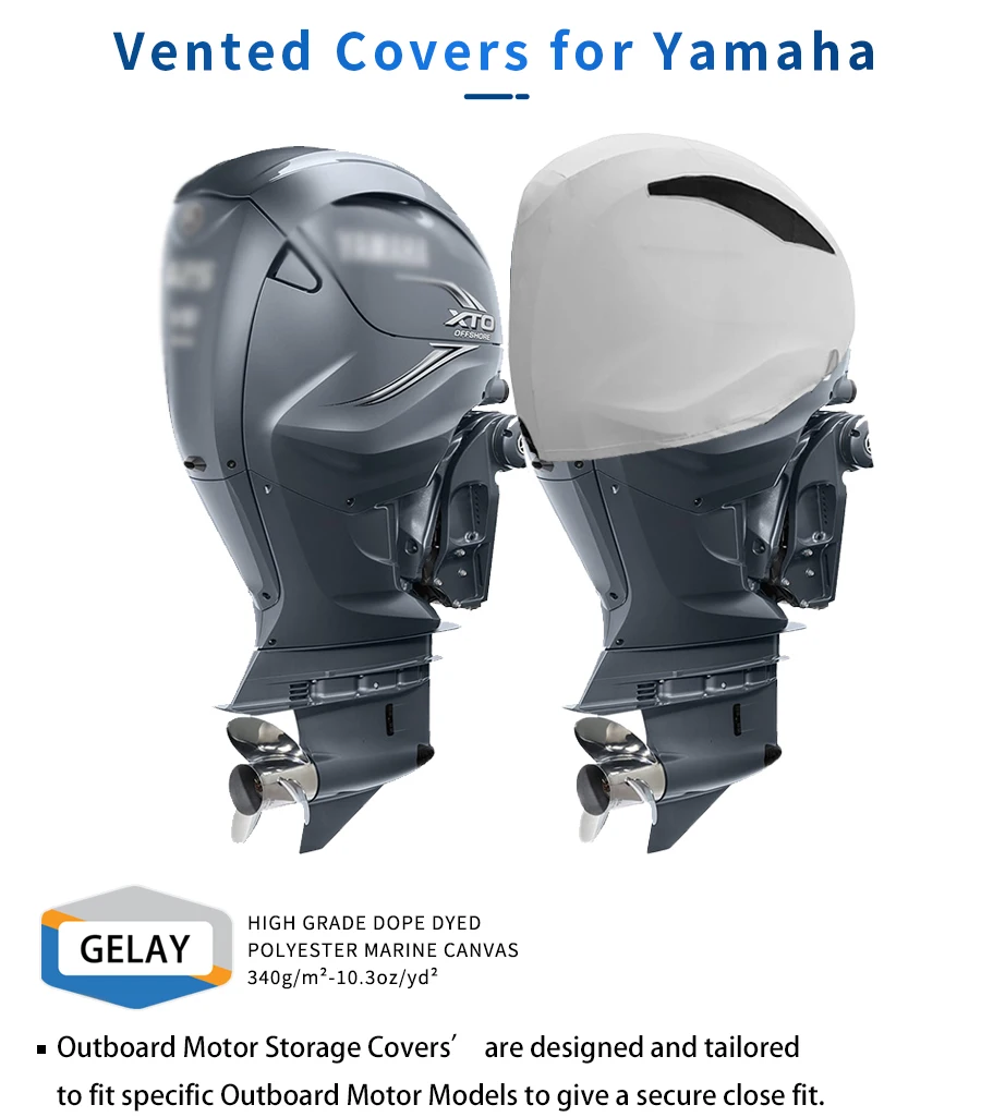 Flicker Marine Ventilation Cover for Yamaha Outboard Engines for Yamaha 15 HP Models