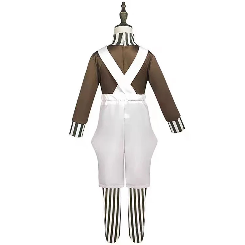 Superhero Cosplay Costume Kids Cosplay Costume Movie Charlie Chocolate Factory Cosplay Costume Halloween Children's Day COS Performance Party Top Camisole Pants Set
