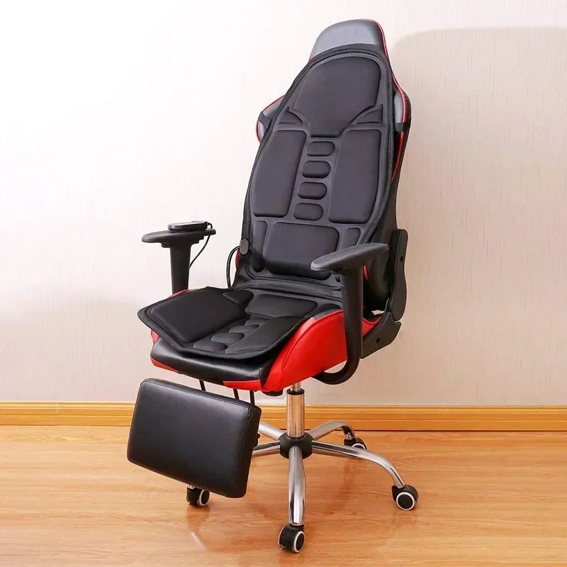 NEW Car Chair Body Massage Heat Mat Seat Cover Cushion Neck Pain Lumbar Support Pad With Remote Controls Neck Mat Back Massager 5