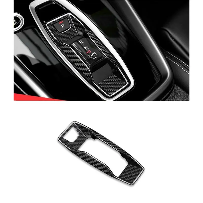자동차 기어 시프트 트림 리얼 드라이 카본 파이버 A3/A5/A6/Q5/Q6/SQ5/SQ6/RS3 S E-트론 GT/RS E-트론 GT 2025-UP LHD용