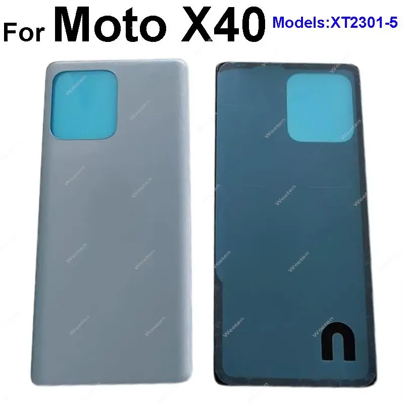 모토로라 모토 X40 XT2301-5 후면 배터리 문짝 하우징 커버, 후면 배터리 케이스 교체 수리 부품