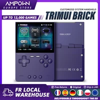 TRIMUI – Console de jeu portable en brique, écran IPS de 3.2 pouces, système Linux, Trimui UI, panneau arrière en métal, clé LED, éclairage gratuit, cadeaux 1