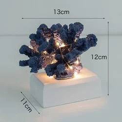 Elegant Resin Coral Decoration - Stylish Home Accessory and Desk Ornament (Purple)