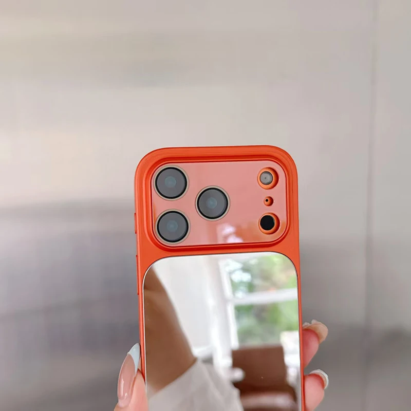 Premium Mirror Style Lens Protection Phone Case - All-Inclusive Design with Enhanced Durability