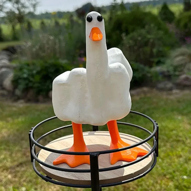 Lovely Duck Figurine Cute Lustige Mittelfinger Ente Statue - 'Duck You'  Skulptur verspielter Kunstharz Dekoartikel für Decor - AliExpress