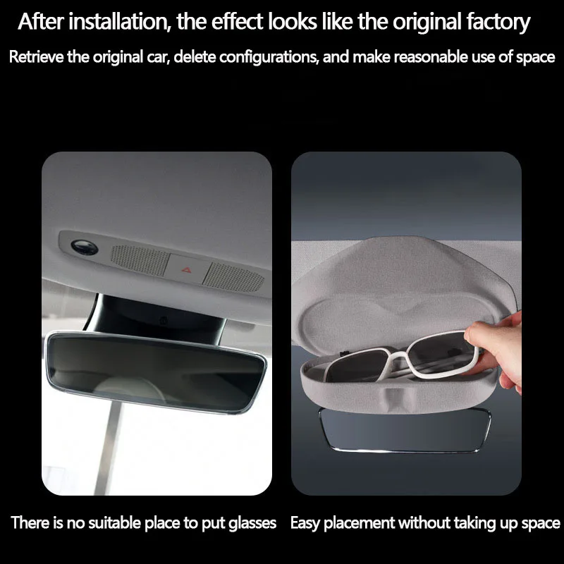 For Tesla Model Y&Model 3Highland Glasses Case Organizer Box Auto Interior Acces