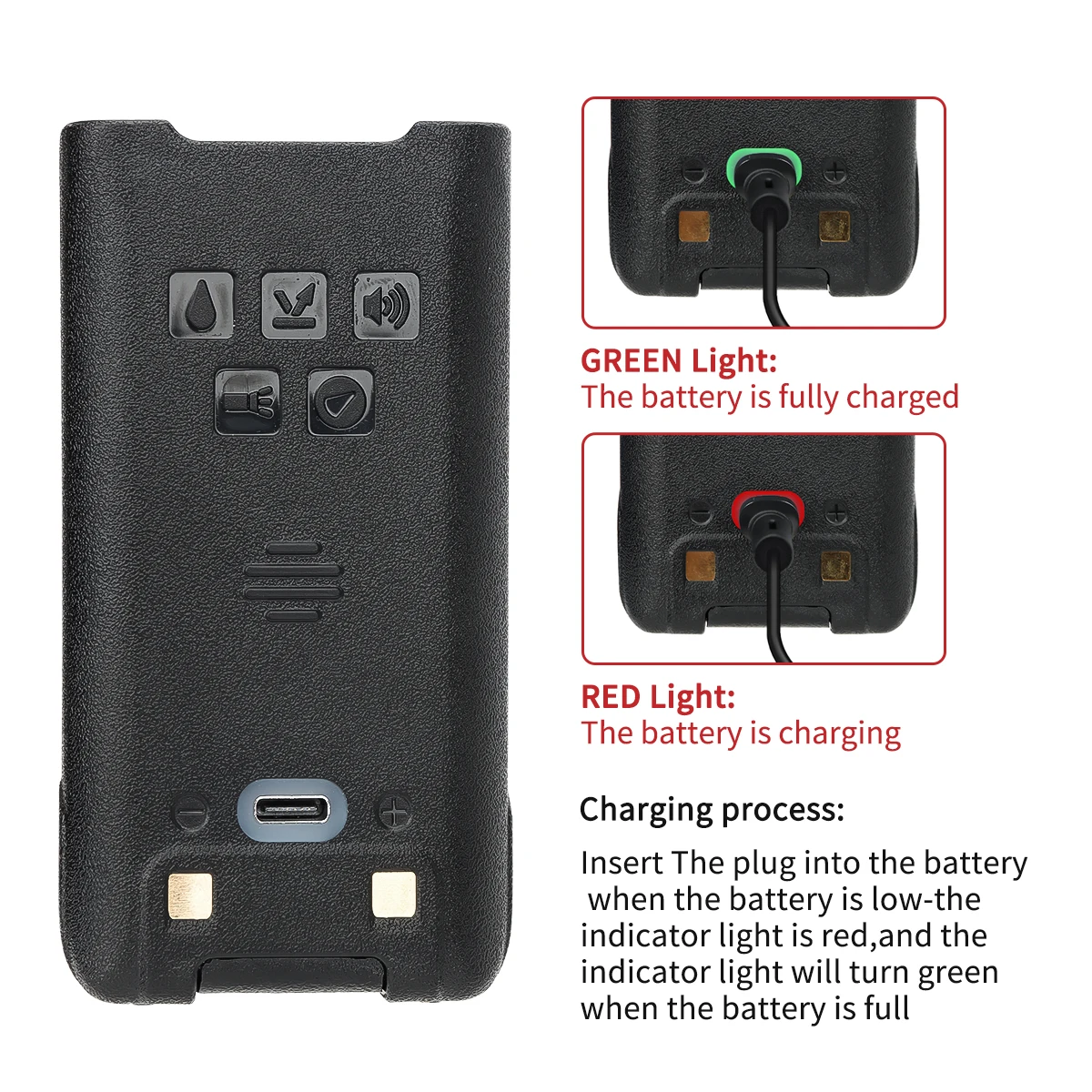 Baofeng UV-9R Pro V2 Waterproof IP68 Walkie Talkie Type-C Charger Vhf Uhf Ham CB Radio 50KM Long Range Upgrade UV-9R Plus 2