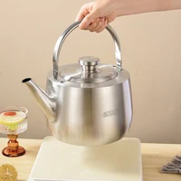 Bouilloire à eau bouillante en acier inoxydable 304, marmite de Restaurant ajouter un marmite à soupe, bouilloire à eau bouillante domestique de grande capacité, 4L 5