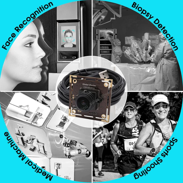 Spinel 720P Global Shutter Monochrome USB Camera Module OV9281