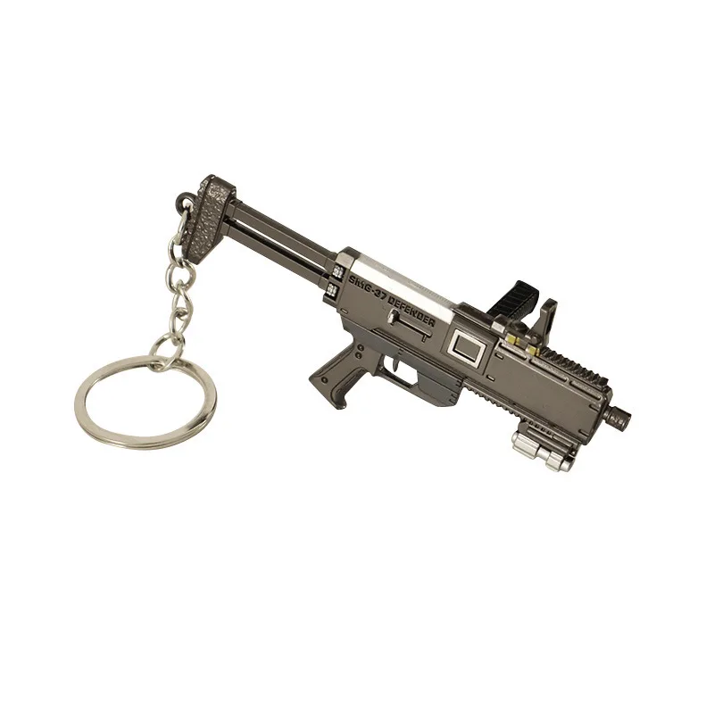 9CM Mini Gun Model Keychain SMG-37 Model Jewelry Weapon