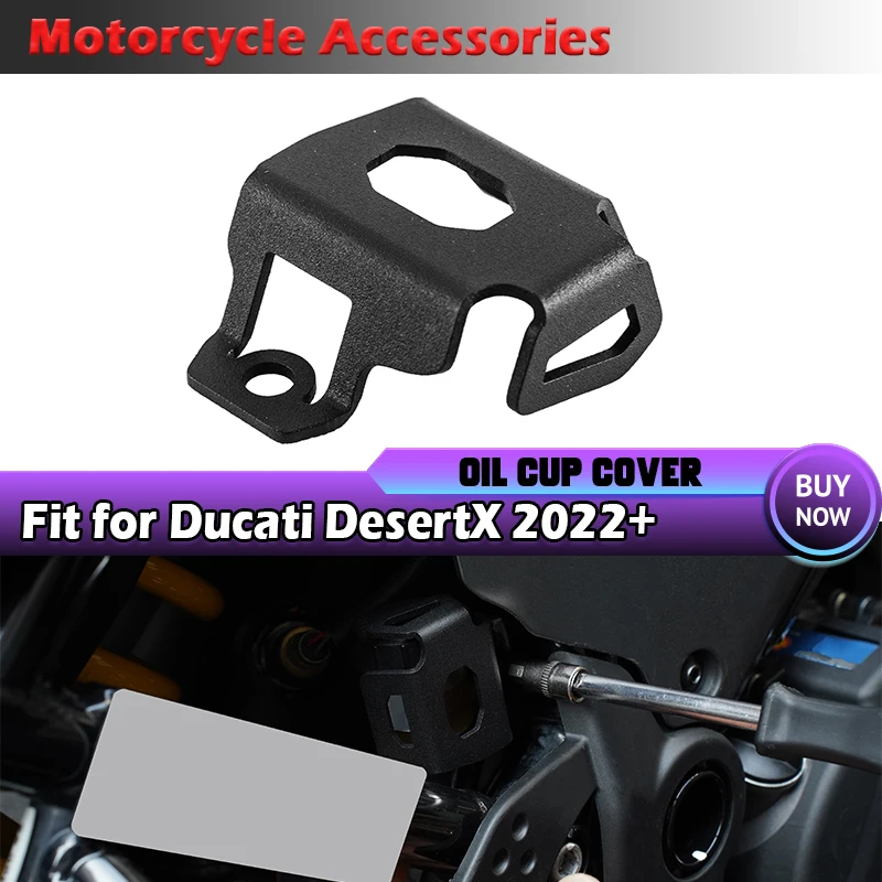 

For Ducati Desert X DesertX 2022 2023 Oil Cup Cap Cover Guard NEW Steel Motorcycle Gas Protector Oil Tank Protection Accessories