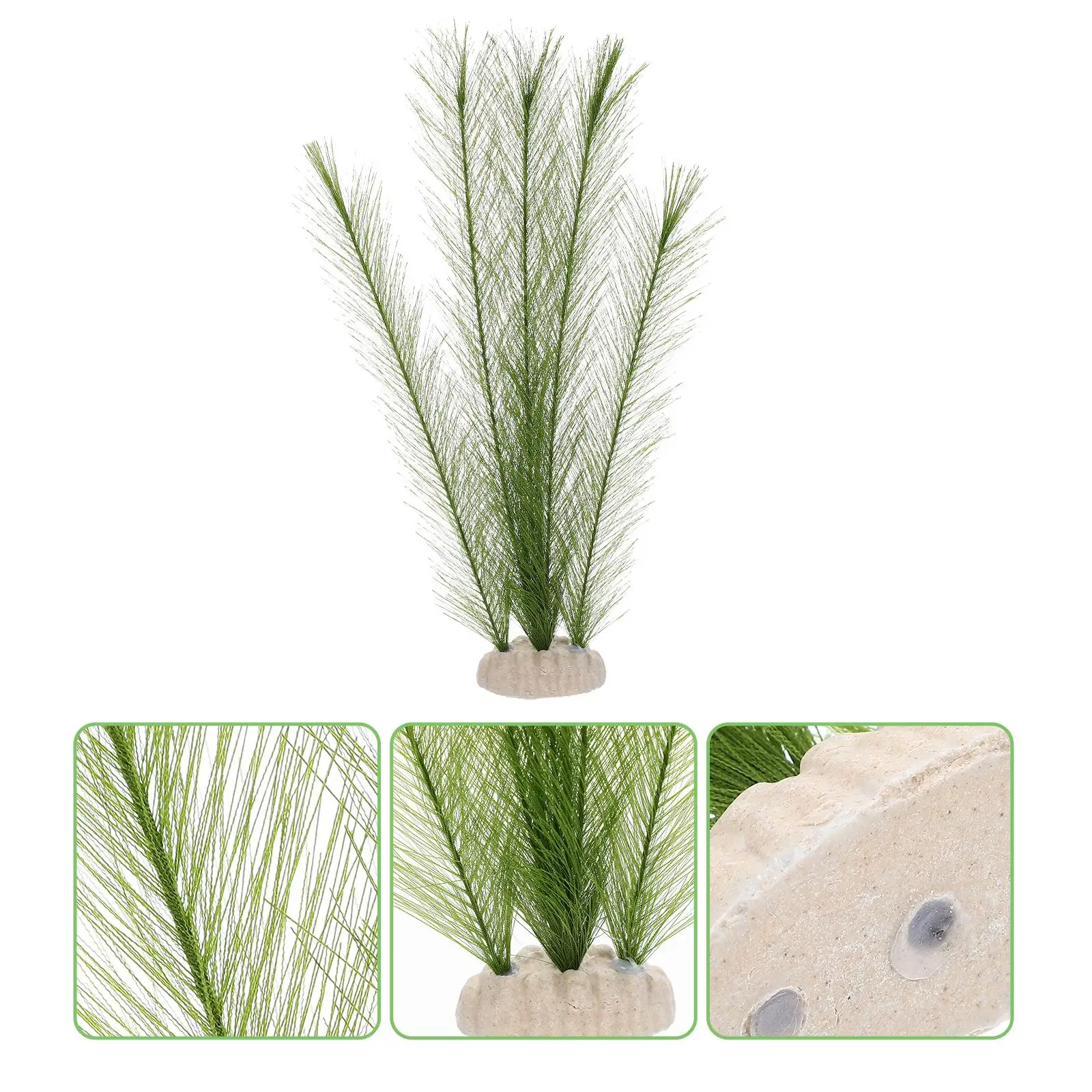 2Pcs Silk Plants Aquarium Fish Tank Decorations Plastic Lifelike Plants Pet Products Underwater Grass nament Artificial Green