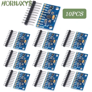1-10pcs IIC I2C SPI MPU6500 MPU-6500 6-Axis Gyroscope Accelerometer Sensor Module Replace MPU6050 For Arduino With Pins GY-6500 1