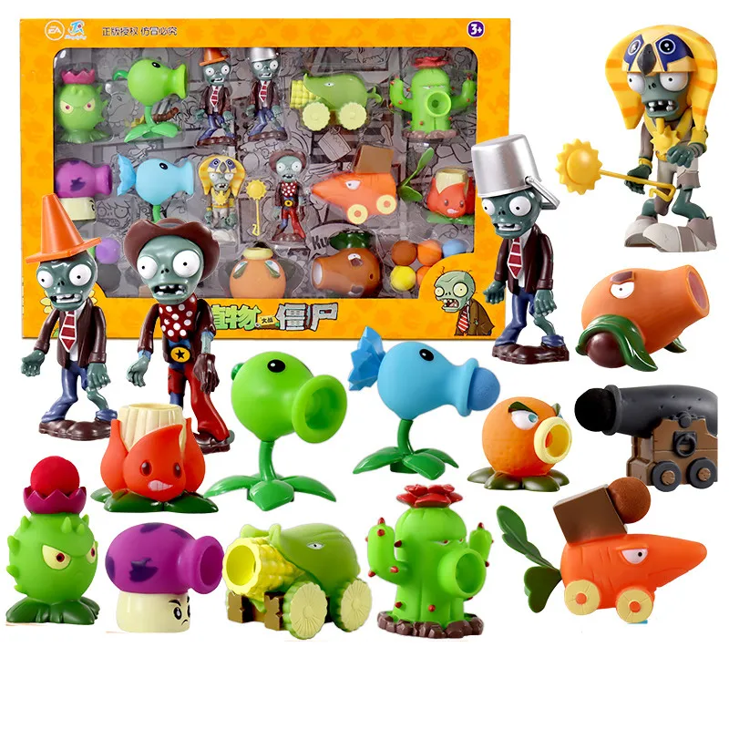 Genuine 12 Style Plants VS Zombies 2 Surprise Box Jar Set Toys Peashooter  SunFlower Pharaoh Zombie Game Figure Doll Model Toys - AliExpress