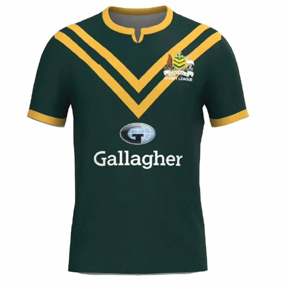AUSTRALIAN KANGAROOS MEN'S RUGBY JERSEY TRAINING SINGLET Size:S-5XL