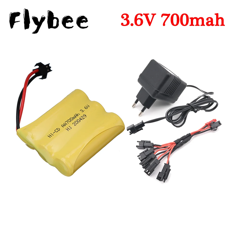 

NI-CD 3,6 V 700 mah AA Аккумуляторная батарея для RC car поезда грузовиков танков лодок электрических игрушек запасная батарея 3,6 v 700 mah nicd