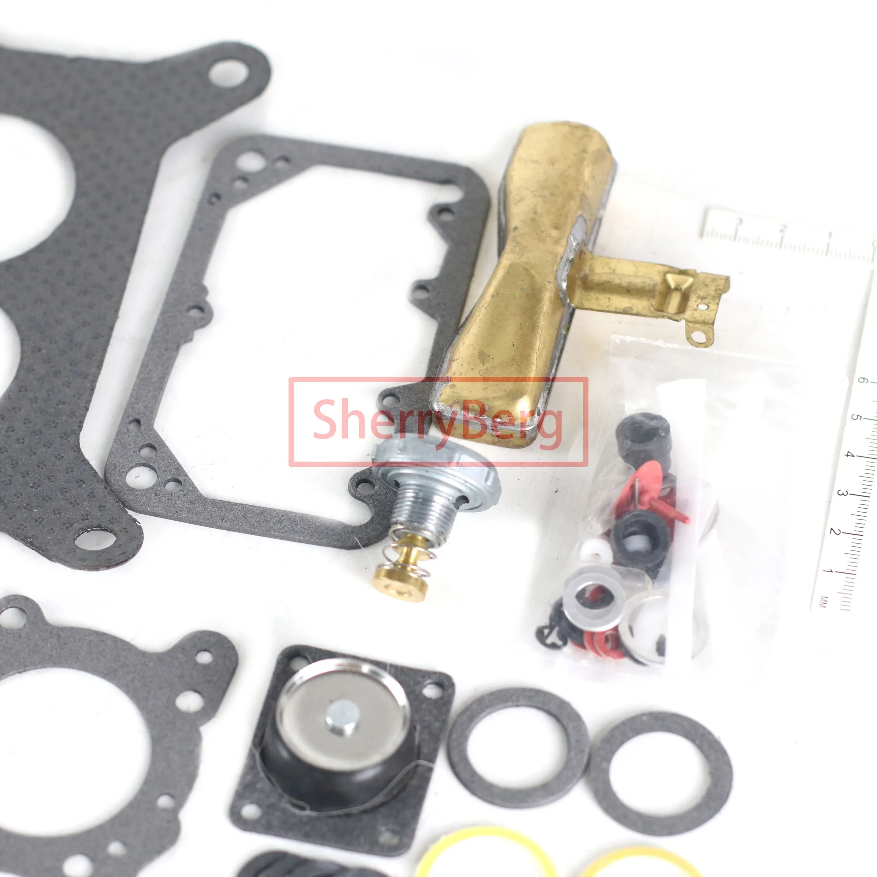 Carburettor Gasket Set for Holley 2300 2 Barrel Carburetor Repair Rebuild Kit 500 CFM 4412 NEW BRASS FLOAT 15879 SherryBerg