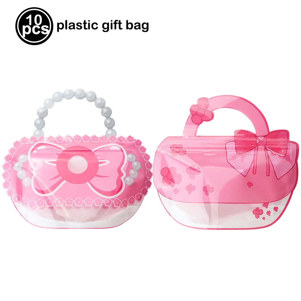 Pink Bow Party Decor Set - Includes Banner, Cake Toppers, Straws, Balloons
