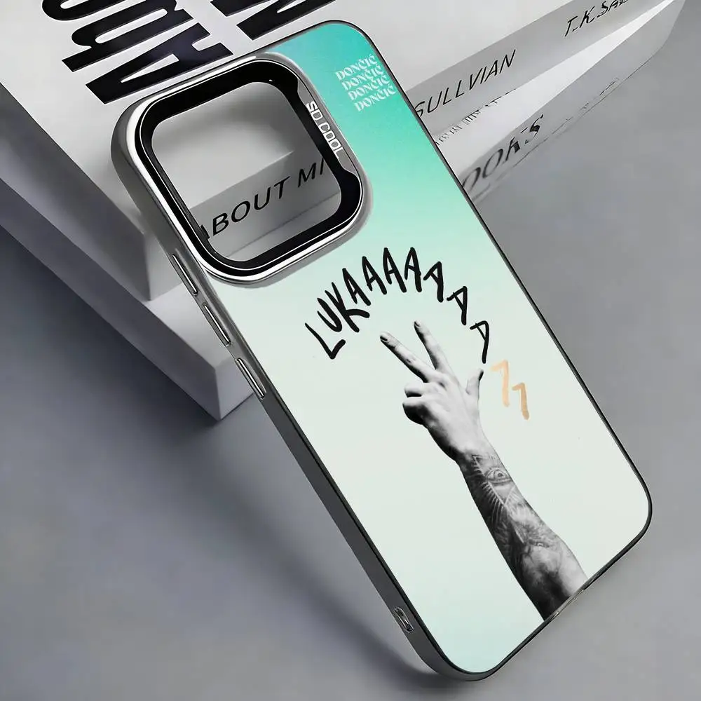 L-Luka D-Doncic 77 Colorful Silver Phone Case  Cover