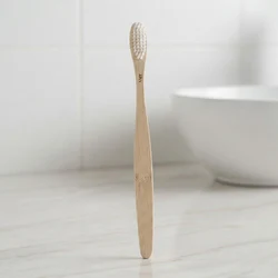 Sustainable Antibacterial Bamboo Toothbrush with Soft Bristles (WHITE)
